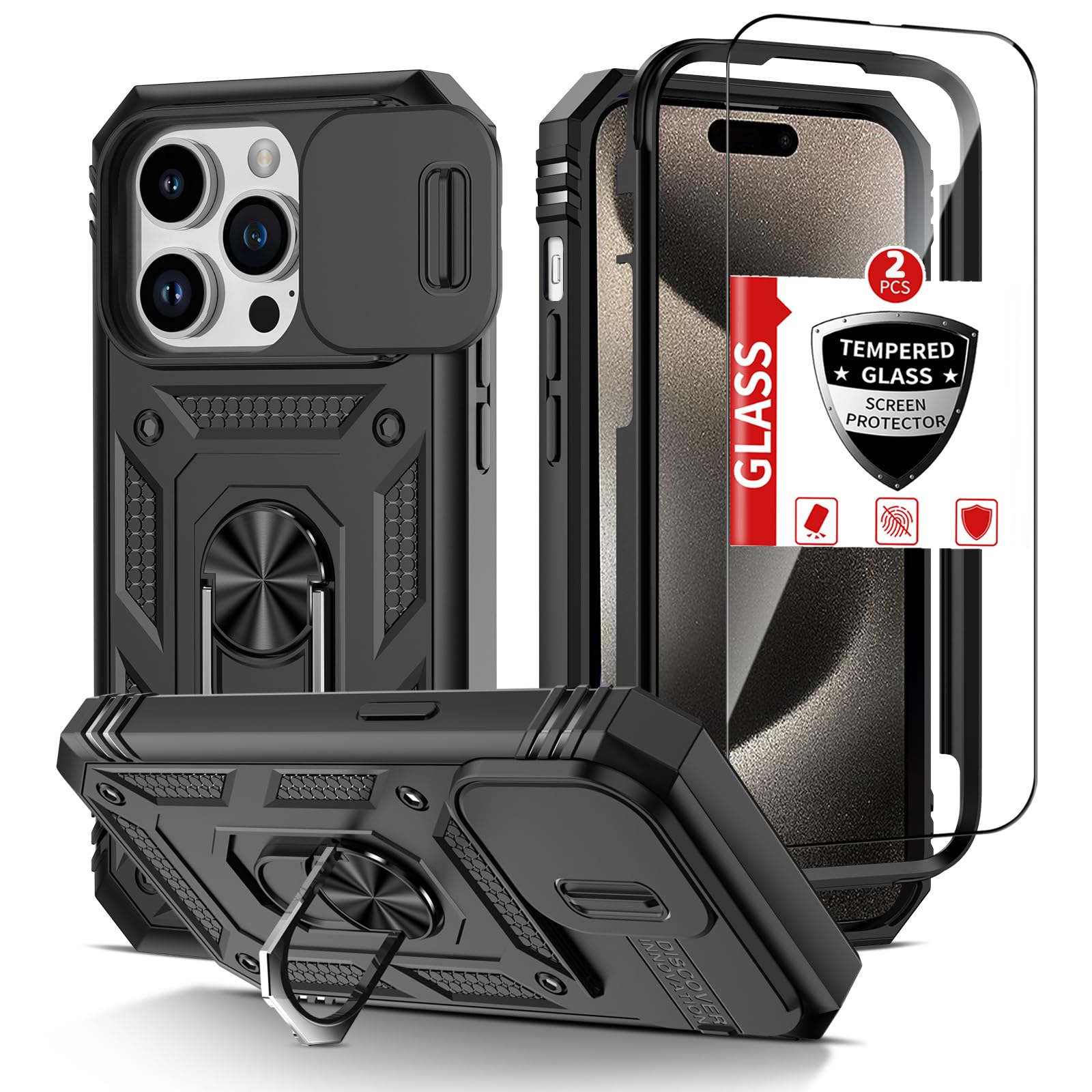 Amazon.co.jp: IYTRRYH iPhone 15 Pro Max用ケース キックスタンド